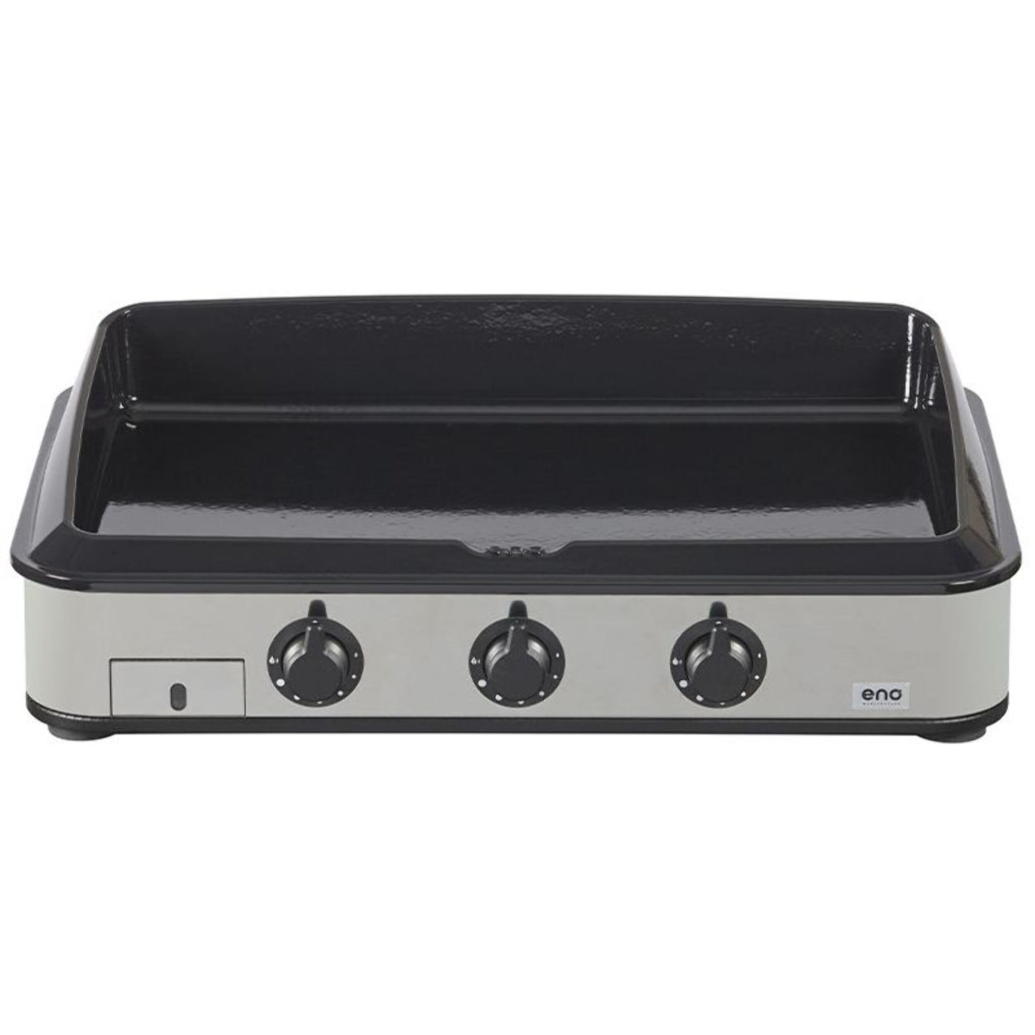 Plancha gaz ENO 80 cm Inox 3 brûleurs à poser, 69x40 cm