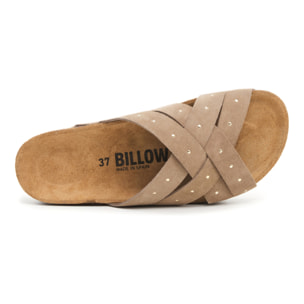SANDALO CON ZEPPA BILLOWY MARRONE