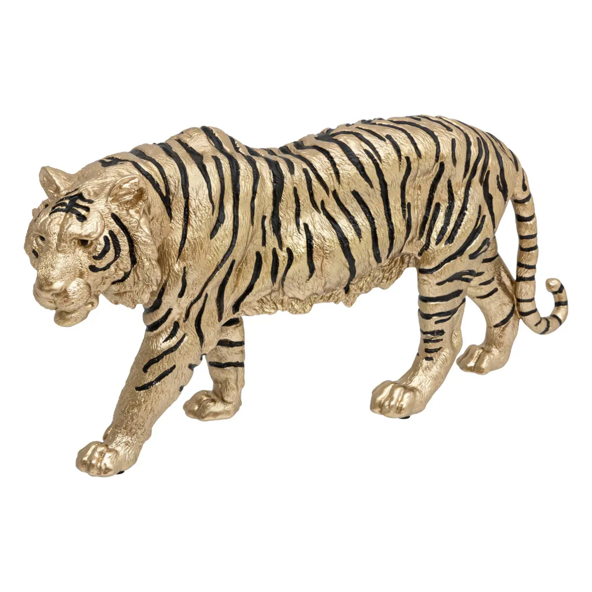 Tigre Tropical boudoir l.66cm résine or