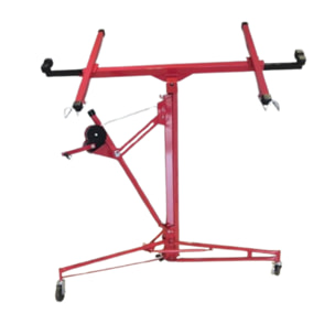 Sollevatore Pannelli Alzalastre Cartongesso Professionale Certificato CE Portata Di 68 Kg Pieghevole Regolabile In Altezza 140 - 350 cm Alzapannelli