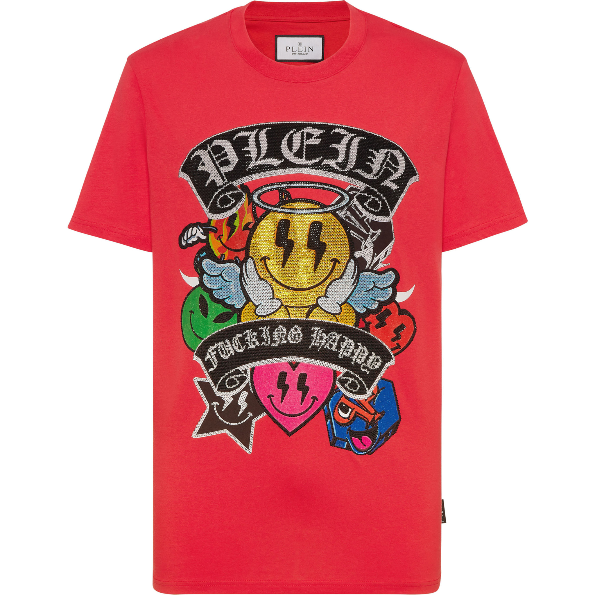 PHILIPP PLEIN Camiseta Cuello Redondo SMILE