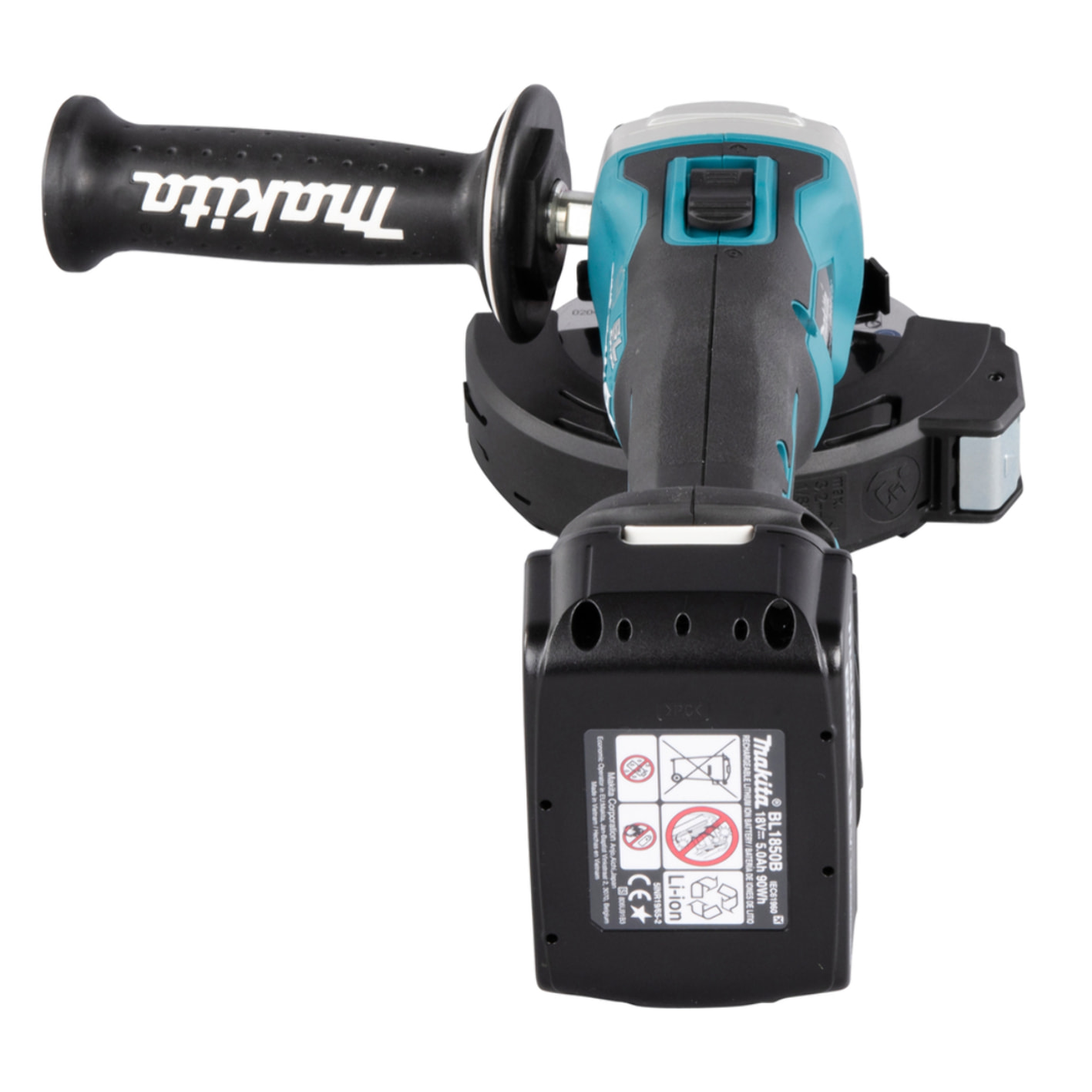 MAKITA Amoladora 18V Li-Ion 5.0 Ah Ø125mm - 2 baterías, cargador, en caja - DGA506RTJ