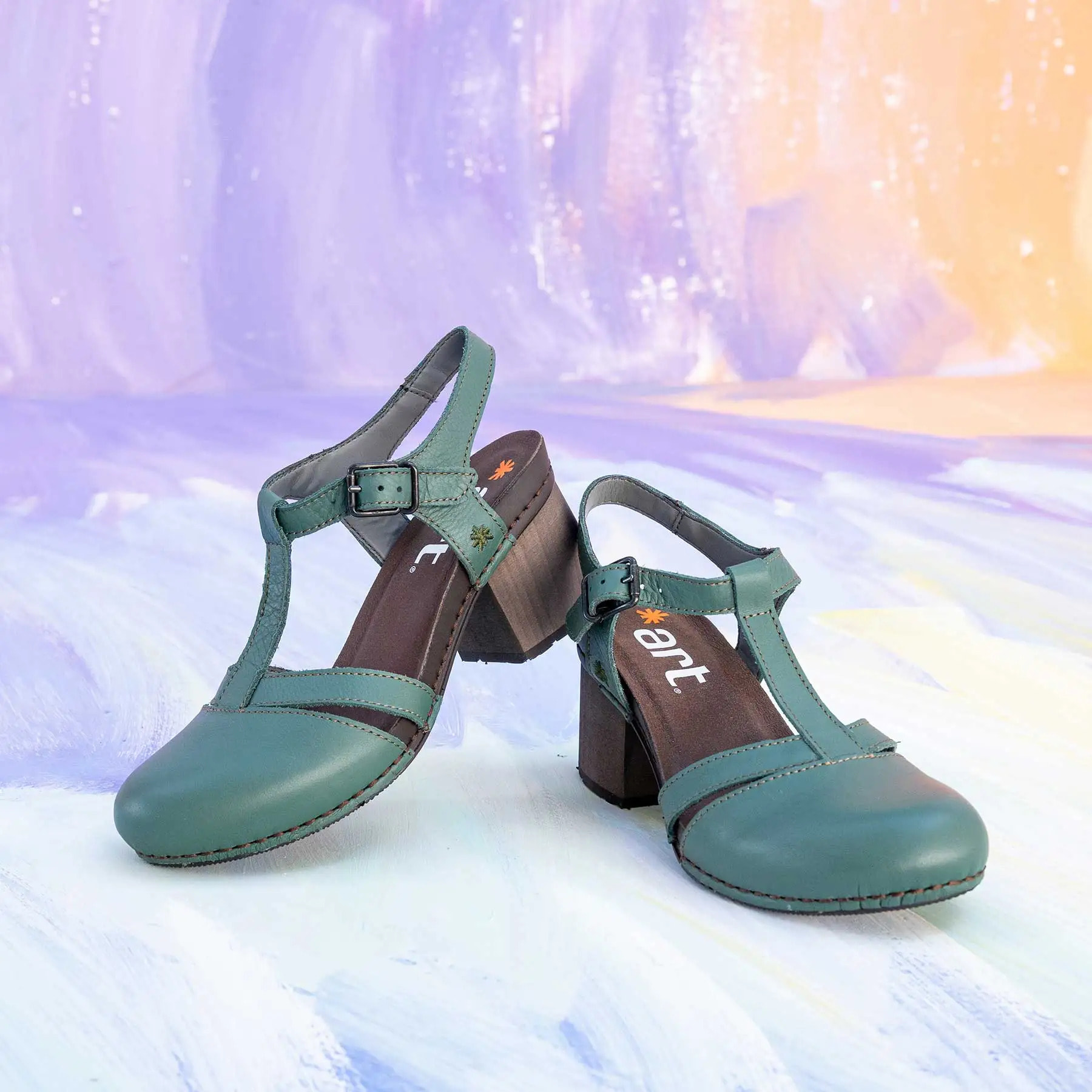 Sandalias con tacón 1874 NAPPA BLACK/ I WISH color Black