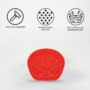 Comedero de silicona para perros diseño spiderman