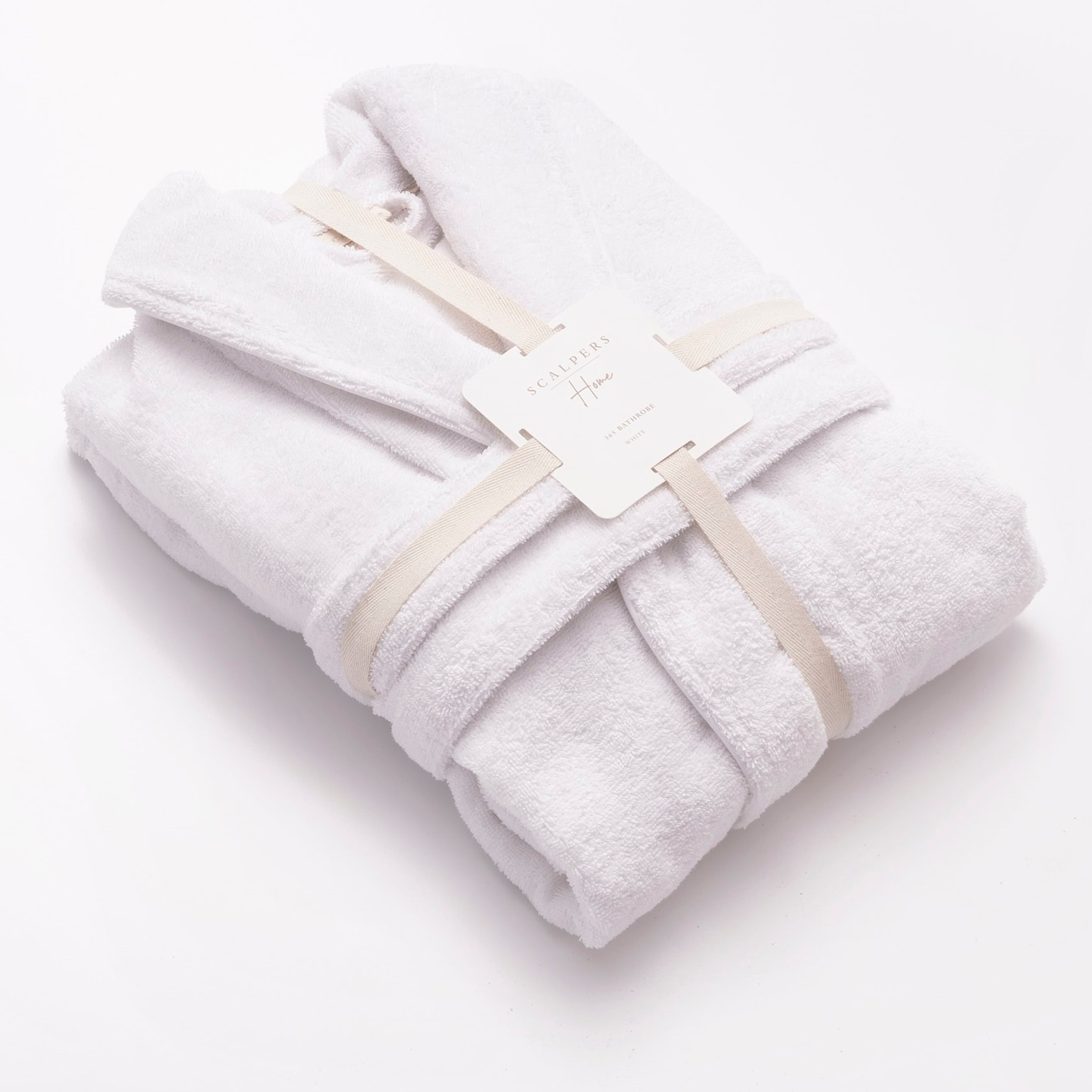 Albornoz 100% algodón 360gsm blanco scalpers home