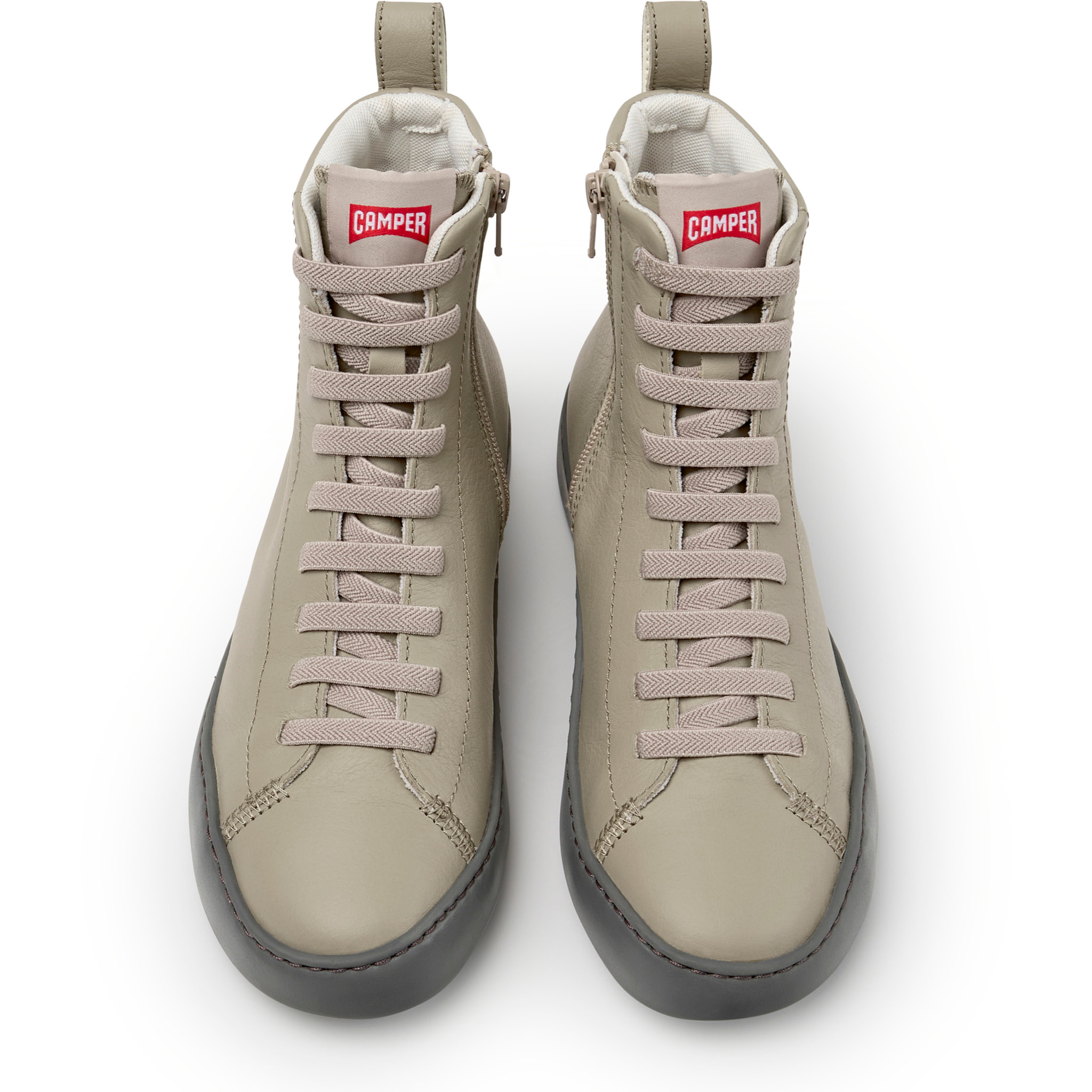Sneaker-Bootie - CAMPER Peu Touring - Beige - Piel lisa