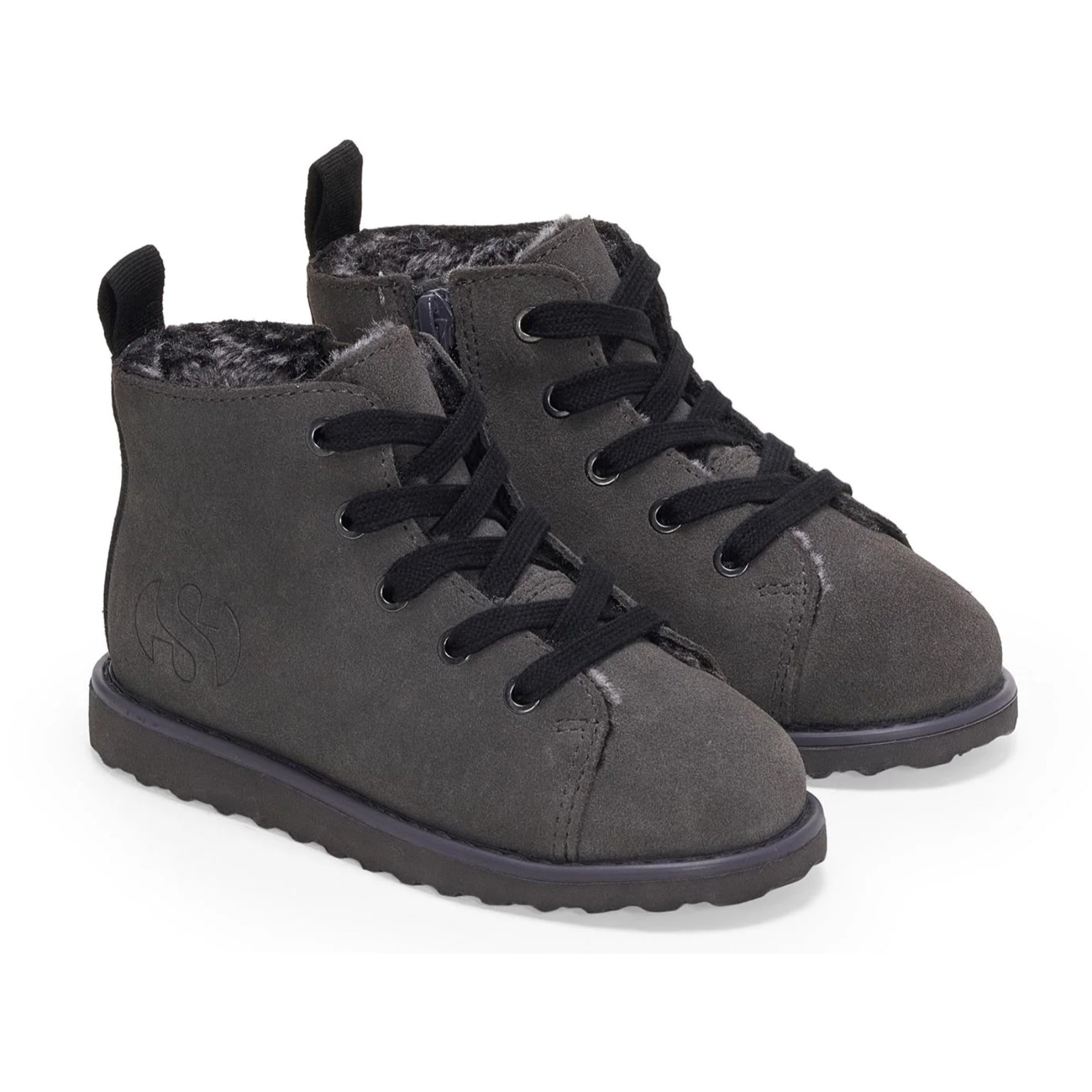 Superga - Stivaletti Bambino/a Grigio - 3008 KIDS LACE-UP BOOT SUEDE