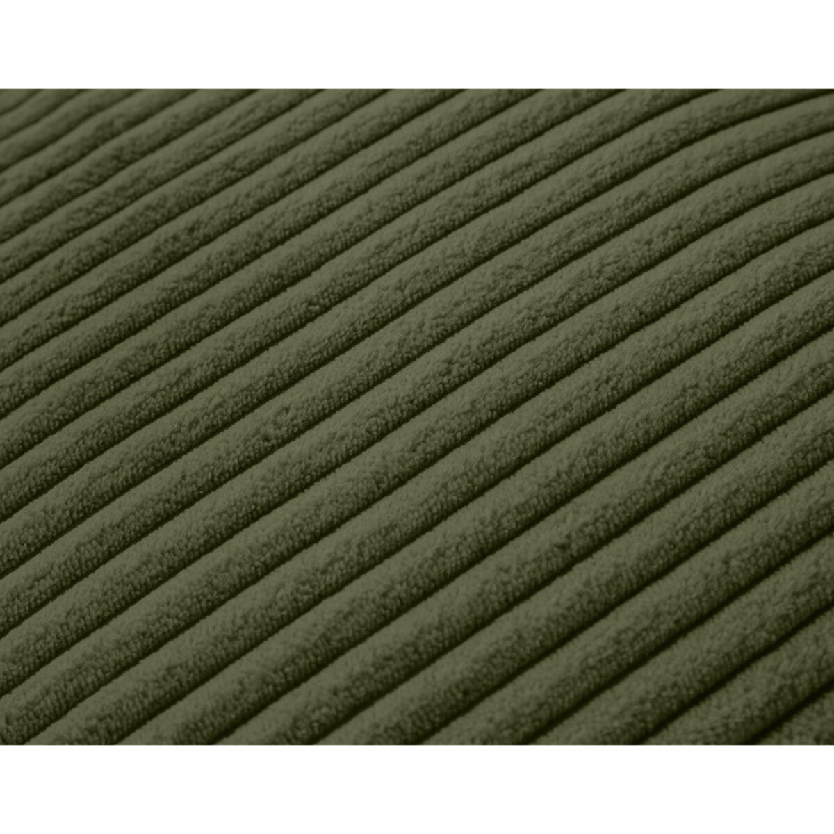 Garance - module d'assise 2 places avec accoudoir droit - en velours côtelé - Vert