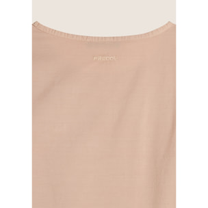 T-shirt regular in cotone con ricami Sangallo