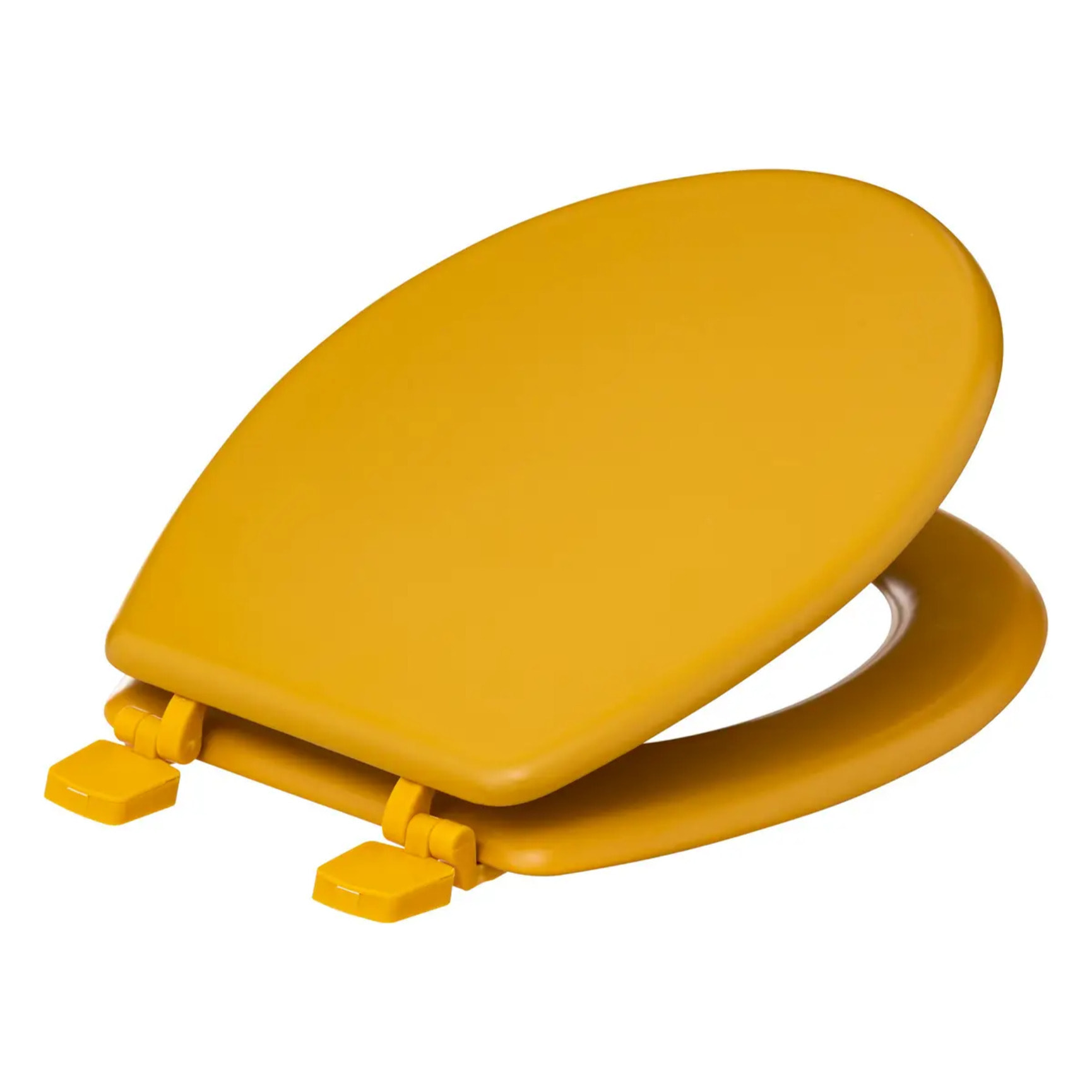 Abattant WC Bois laqué Jaune Colorama