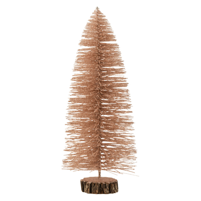 J-Line décoration Sapin De Noël - plastique - vieux rose - medium