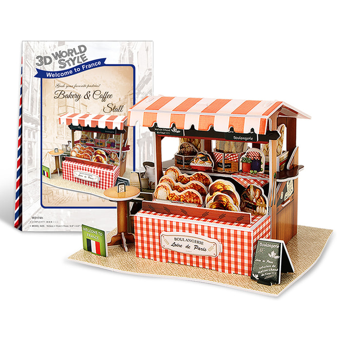 Puzzle 3D WORLD STYLE FRANCIA  Restaurante tradicional
