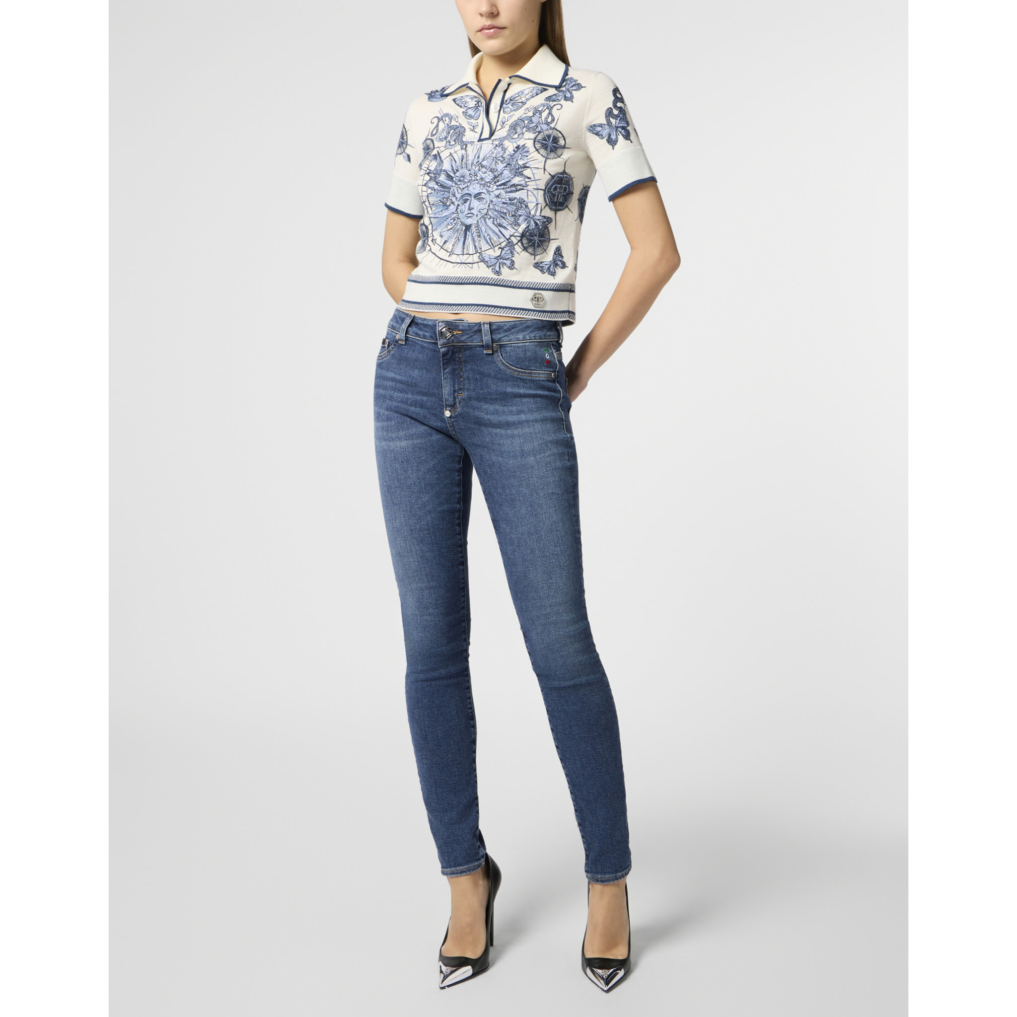 PHILIPP PLEIN Super Stretch Jeggings Basic