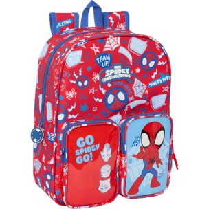 Mochila infantil bolsillos adapt.carro spidey "rescue"