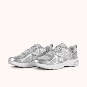 MUNICH M2000 09 Sneakers Retro Running Gris y Plata