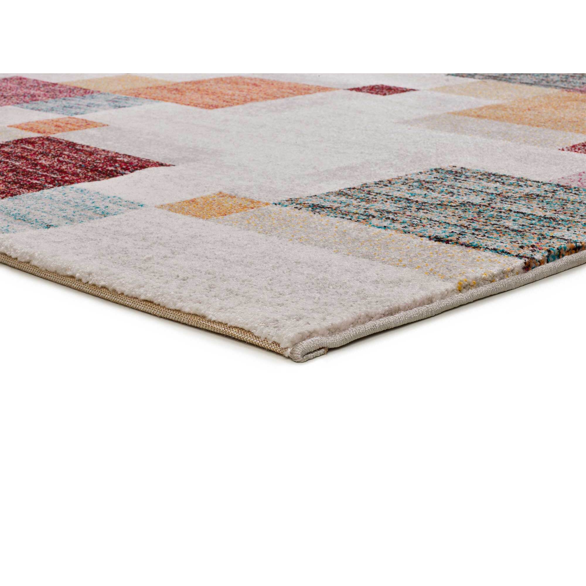 EIDER Alfombra geométrica multicolor, varias medidas disponibles.