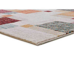 EIDER Alfombra geométrica multicolor, varias medidas disponibles.