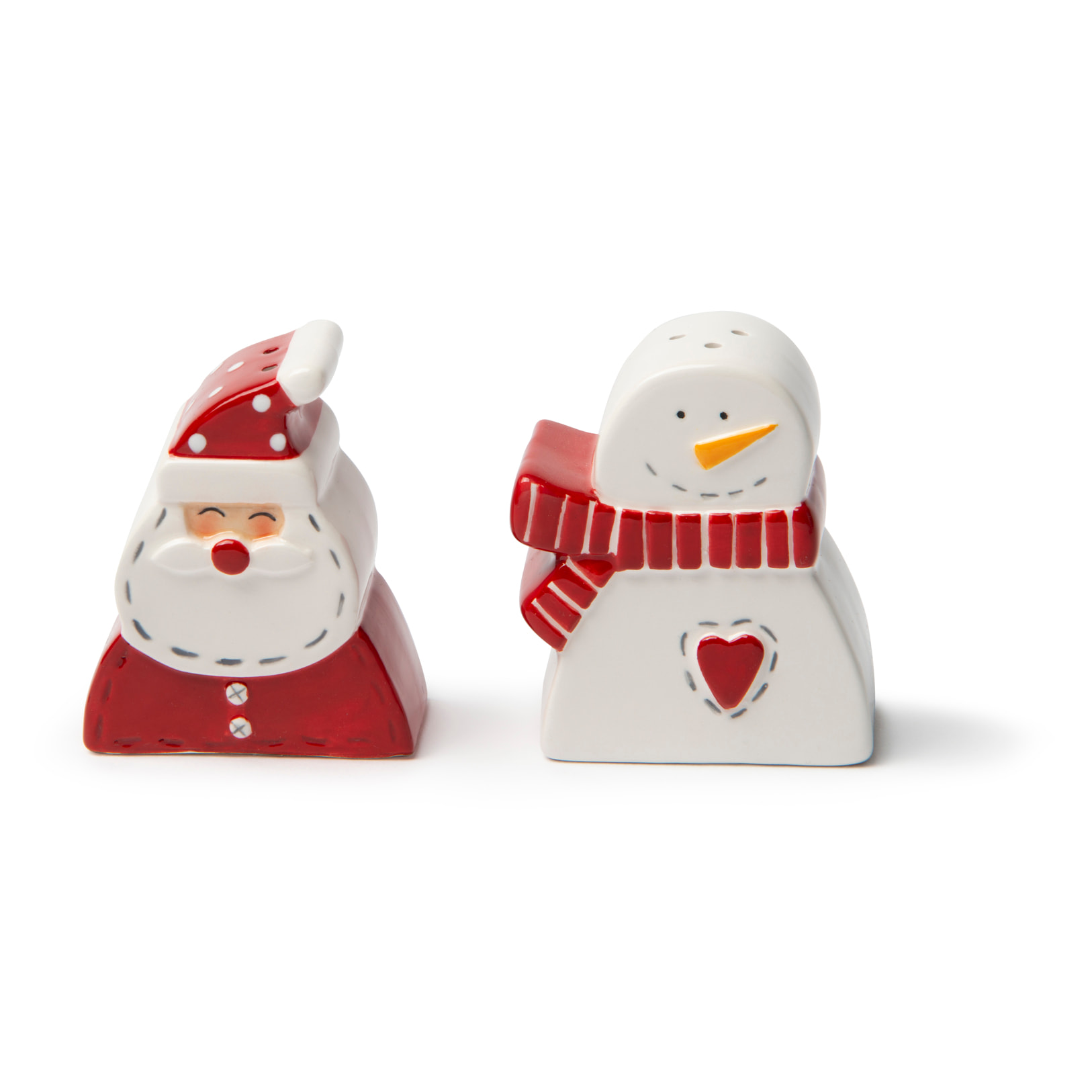 Set saliera e pepiera Excelsa – Snowman, Ceramica Multicolore