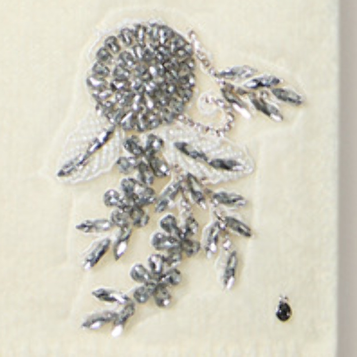 Oltre - Bufanda mezcla de lana con bordado joya - Blanco