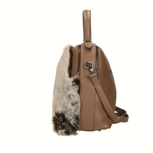 Borsa a mano da donna In Vera pelle Made in Italy 33x28x12 cm