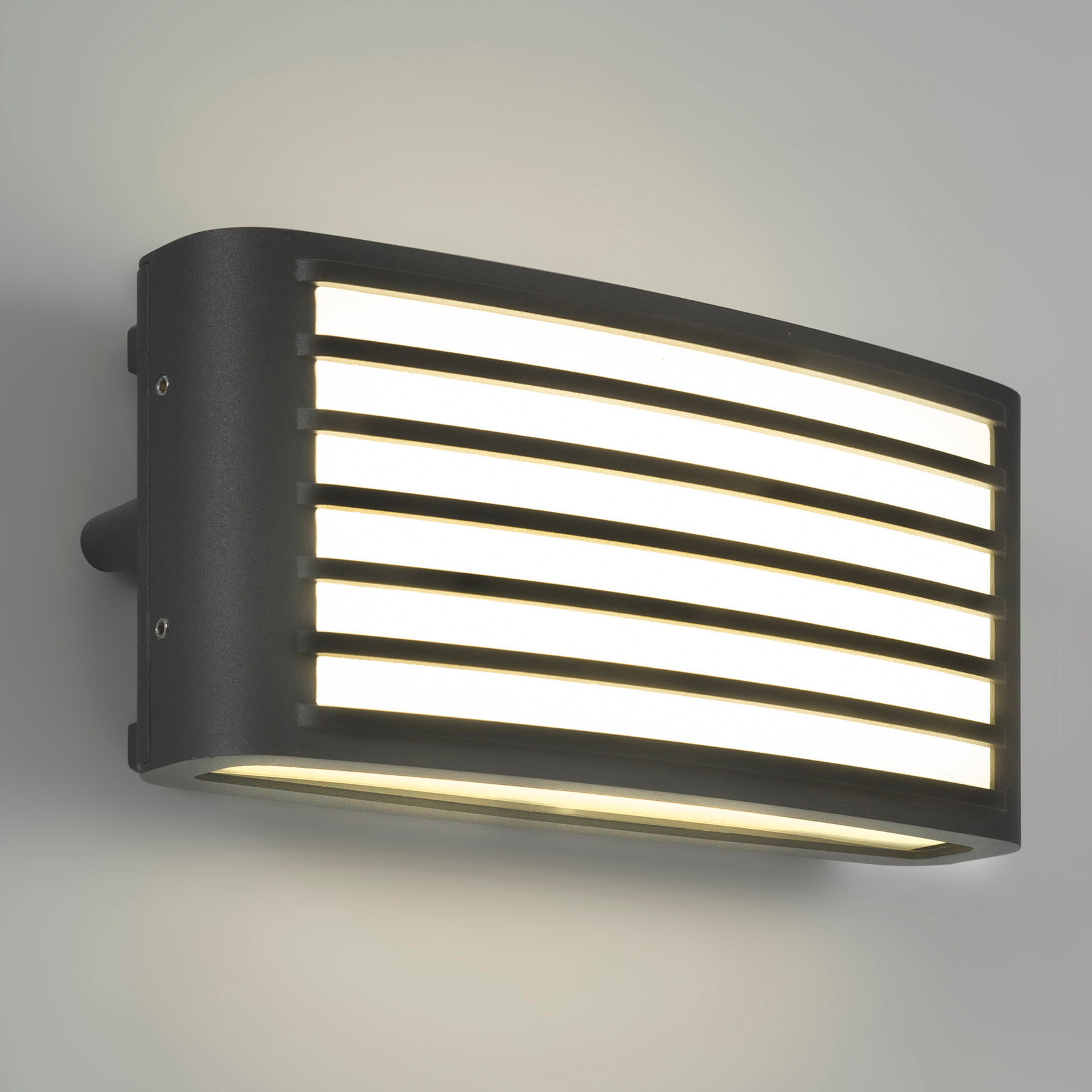 Zenitha aplique exterior negro con led blanco cálido 3000K