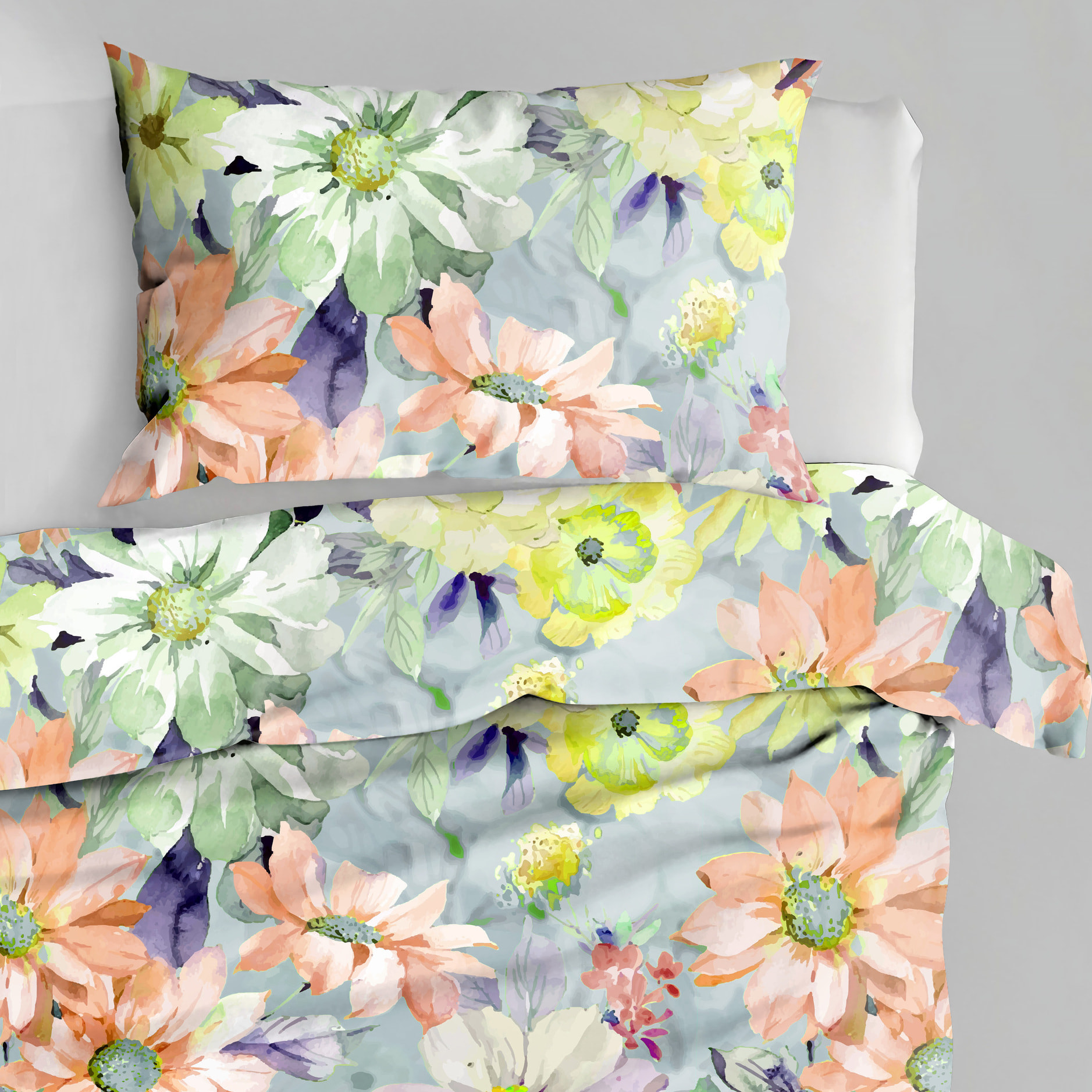 UNO CASA DESIGN Parure Copripiumino Dec.Vico_Matrimoniale_Violet