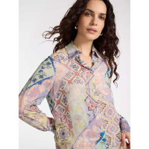 Elena Mirò - Camisa estampada - Violeta