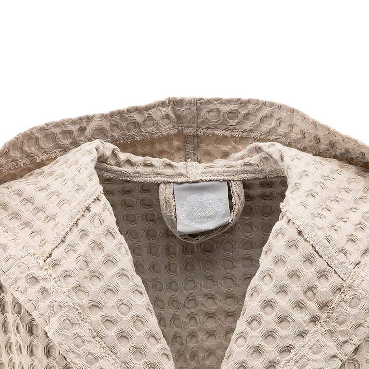 INTRECCI Accappatoio Tinta Unita Nido d’Ape 100% Cotone, Accappatoio Unisex Adulto con Cappuccio e Cinture