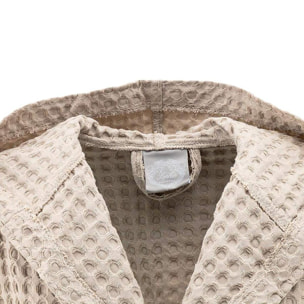 INTRECCI Accappatoio Tinta Unita Nido d’Ape 100% Cotone, Accappatoio Unisex Adulto con Cappuccio e Cinture