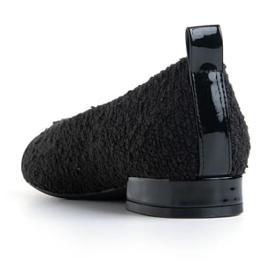 Ballerina a punta in lana - NERO