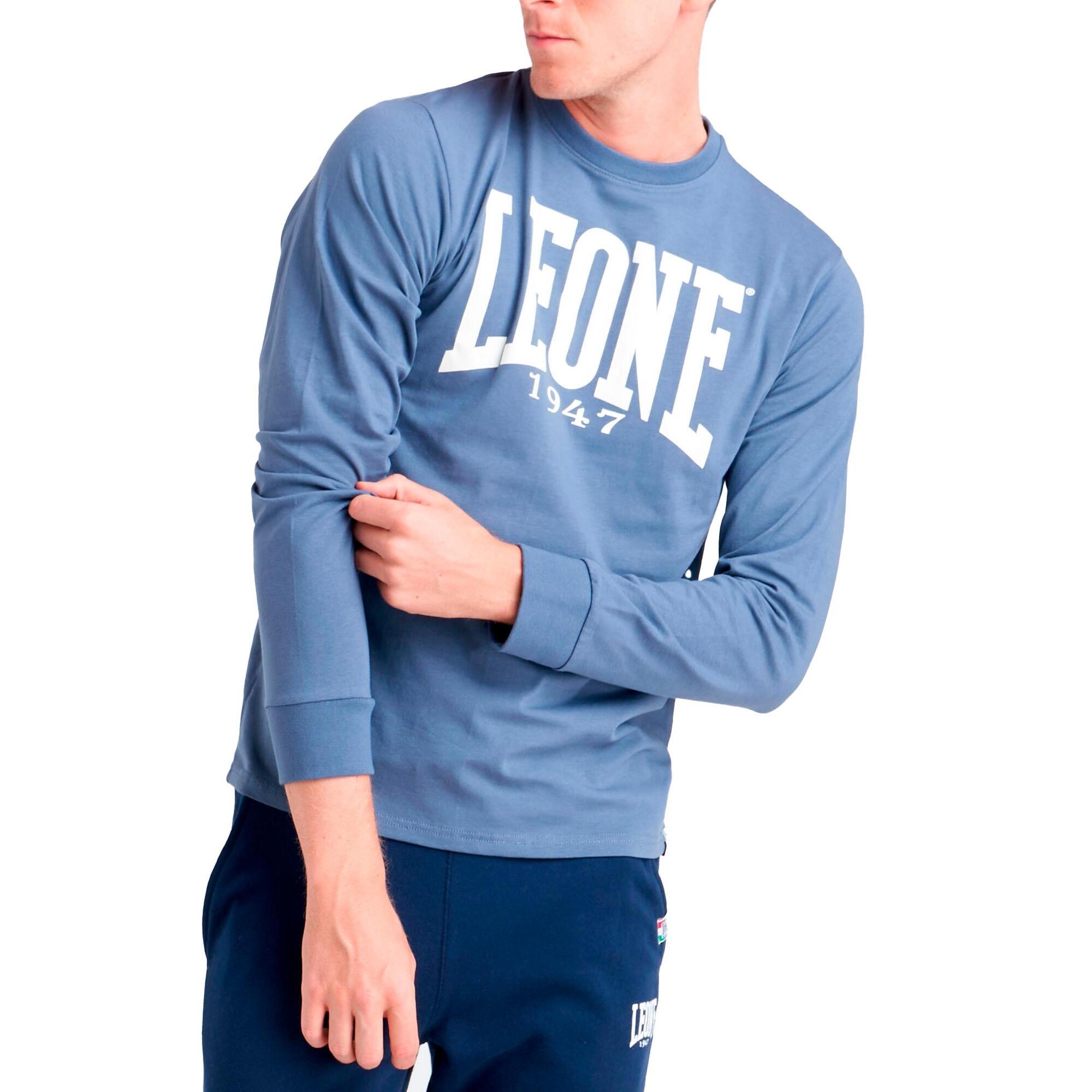 Camiseta de hombre Leone Basic de algodón de manga larga