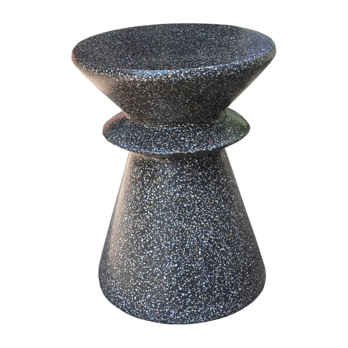 Table d'appoint de jardin Alturio D35cm noir