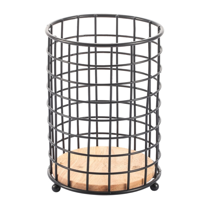 Porta cubiertos ELIE en acero - Elegante, industrial y funcional