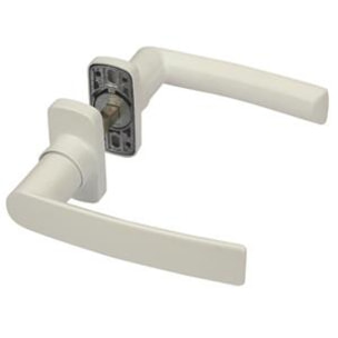 Béquille double Hera FAPIM - Profil 40 à 55 mm - Carré de 8 - blanc - 2041I-32-