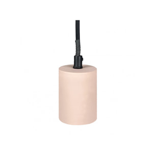 Suspension lumineuse en béton rose pâle - PRAO 706