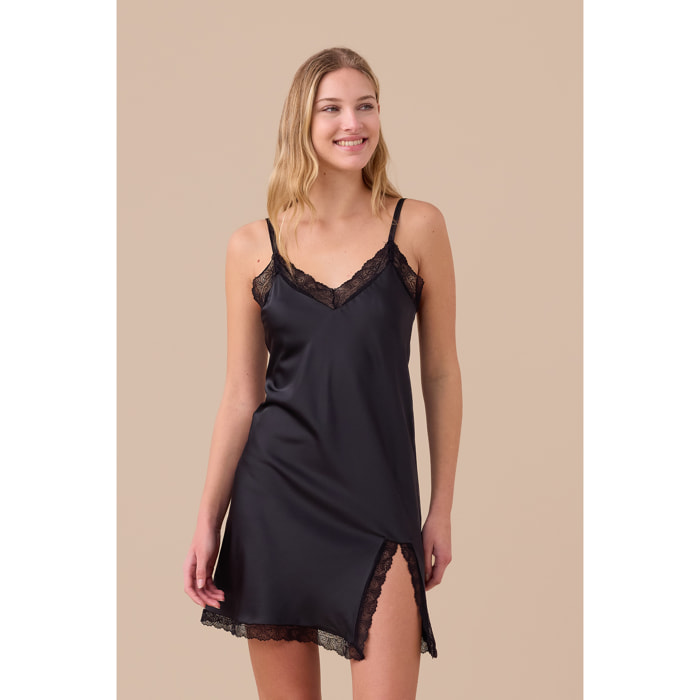 Camicia da notte donna raso articolo bride. Noidinotte