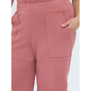Fiorella Rubino - Pantaloni cropped in scuba - Rosa