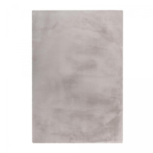 Tapis longs poils shaggy tufté motif uni HOHE