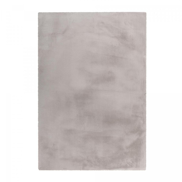 Tapis longs poils shaggy tufté motif uni HOHE