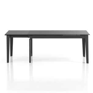 Tomasucci Table extensible en marbre noir de qualité supérieure