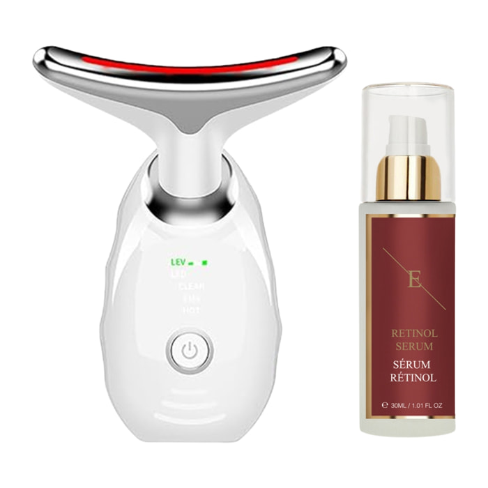 Masajeador EMS + Sérum Retinol 30 ml