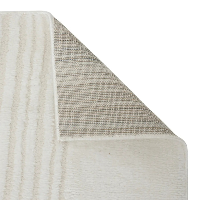 Tapis effet laine Anoai blanc 200x150cm