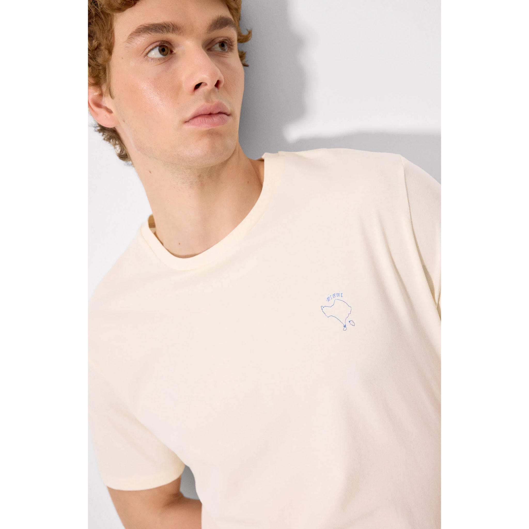 T-shirt a maniche corte Beige