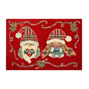 Tappeto Ingresso Arredo Natalizio Elfa & Elfo
