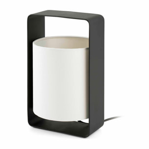 LULA S Lampe de table blanche et noir