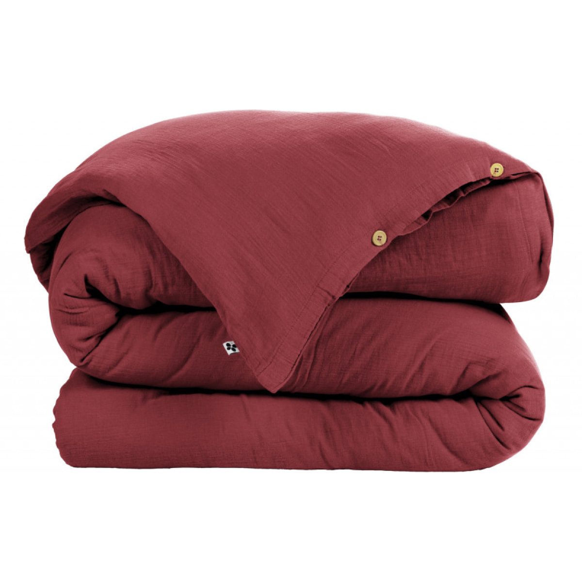 Pack housse de couette "Gaïa" "Gaze de Coton" 4 Pièces - Gaïa Lie de Vin