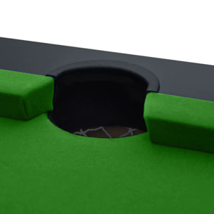 Table de billard convertible noire tapis vert - Eddie