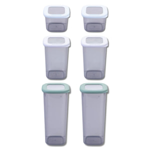 Lot de 6 Boîtes à Provisions Fackelmann Storage