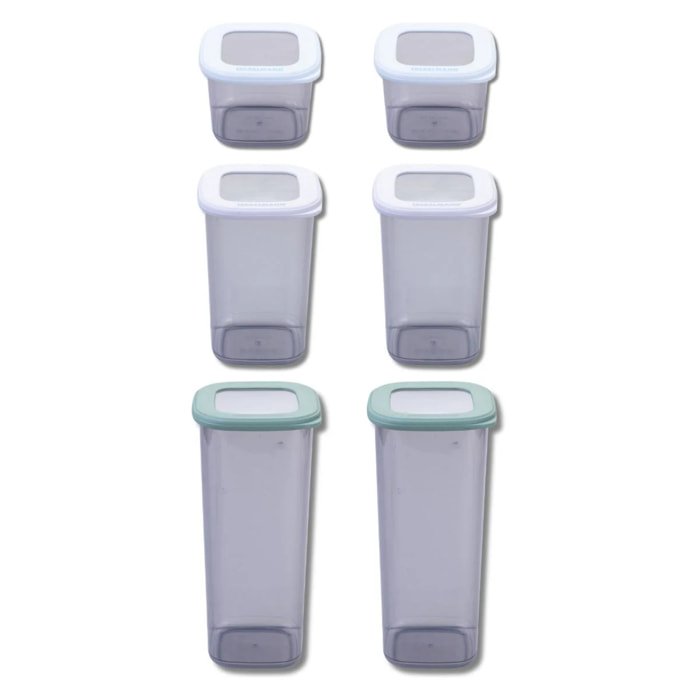 Lot de 6 Boîtes à Provisions Fackelmann Storage