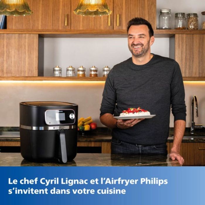 Friteuse sans huile PHILIPS Series 7000 XXL 8,3L HD9880/90 avec sonde